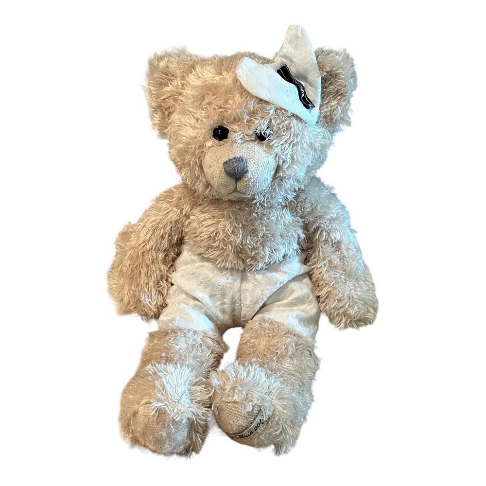 Teddy Bear Plush Stuffed Animal Toy 19 Inch Warszawa Poland Fluffy Bow Pants